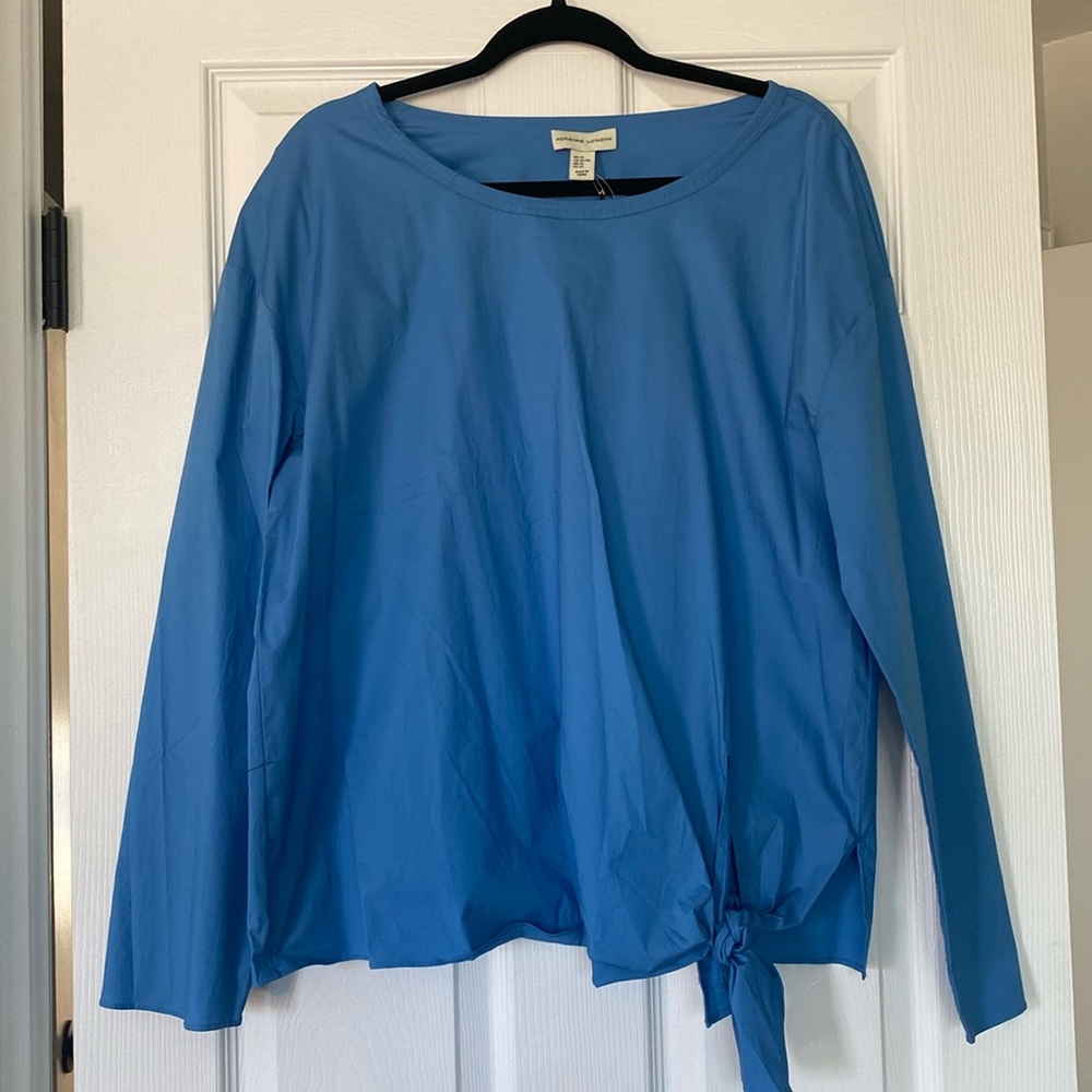 🆕 WT Adrienne Vittqdini XL Blouse, beautiful blue!